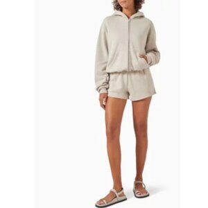 SKIMS Womens Large Full Zip Hoodie Fleece Jacket